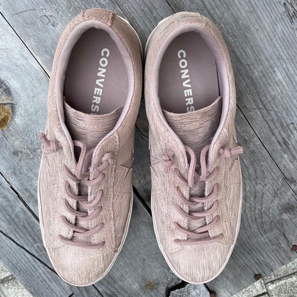 Converse one star pink metallic leather platforms - Picture 2 of 16